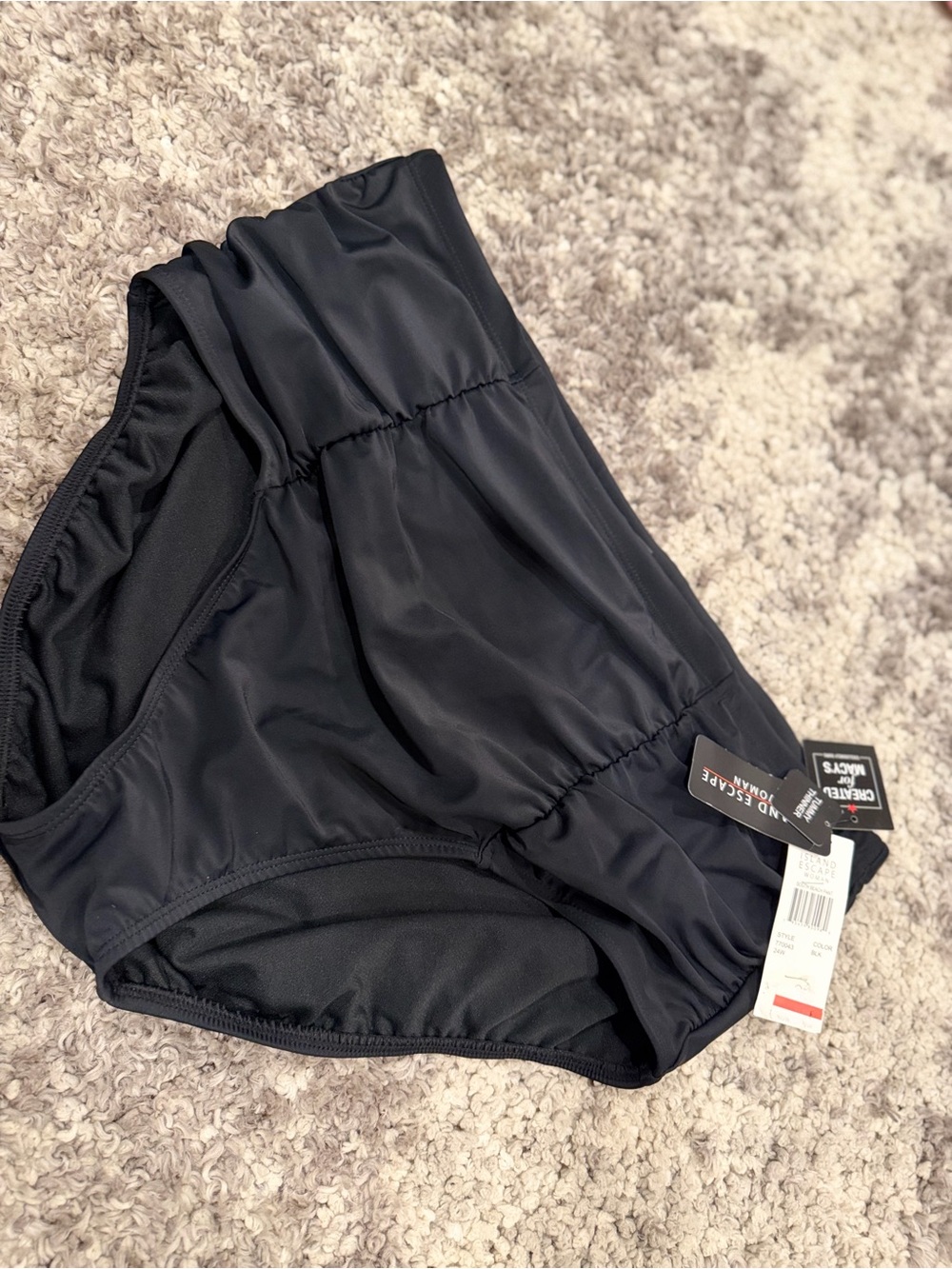 High-Waist Black Swim Bottoms by Kona Sol